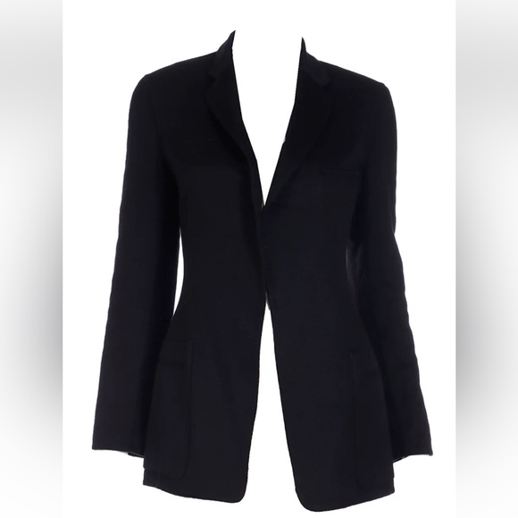 Donna Karan Jackets & Blazers - 100% Cashmere DONNA KARAN OPEN FRONT BLAZER JACKET Black size 4/6 fit